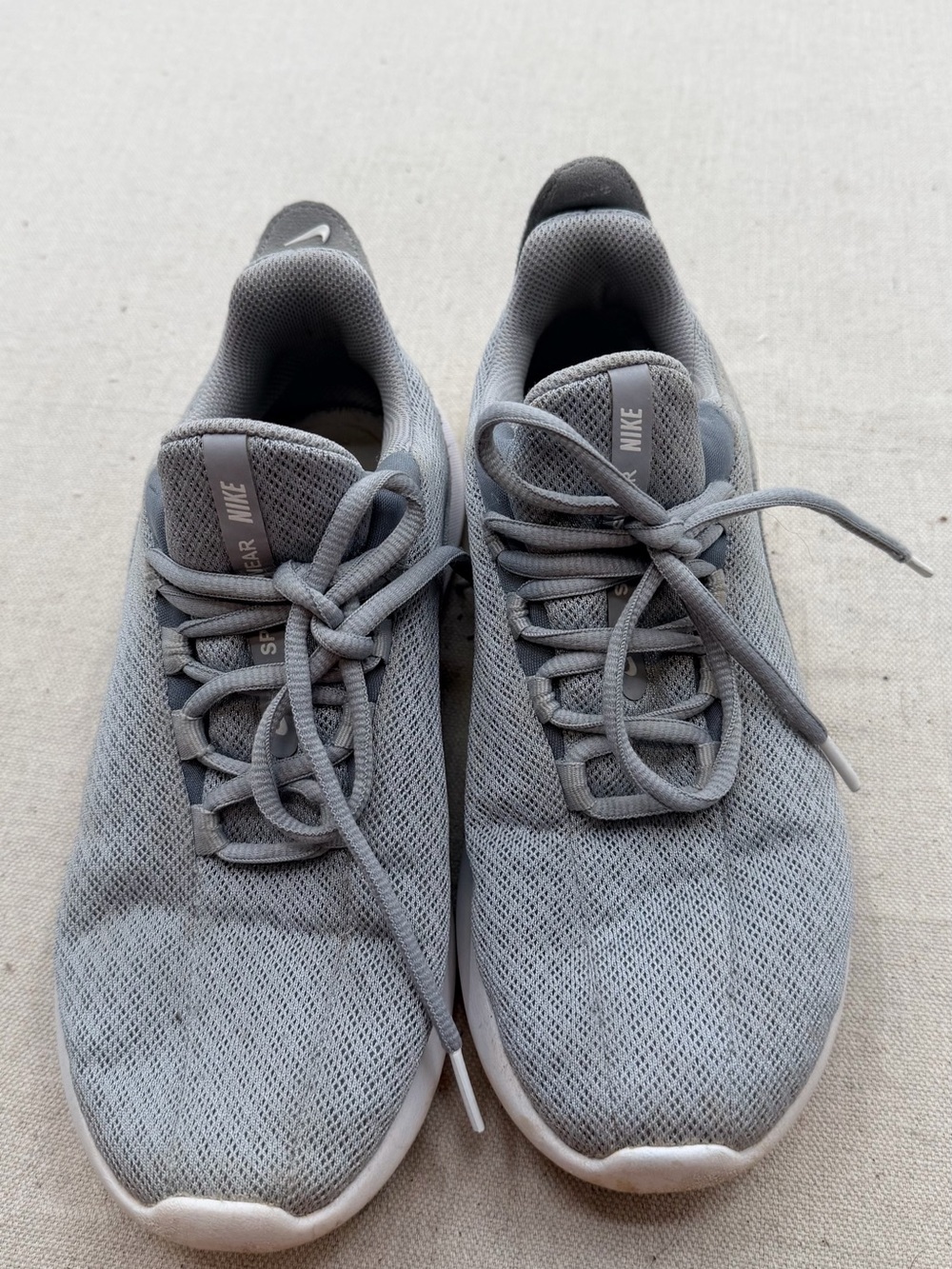 Nike Viale Light Grey Mesh Athletic Sneakers